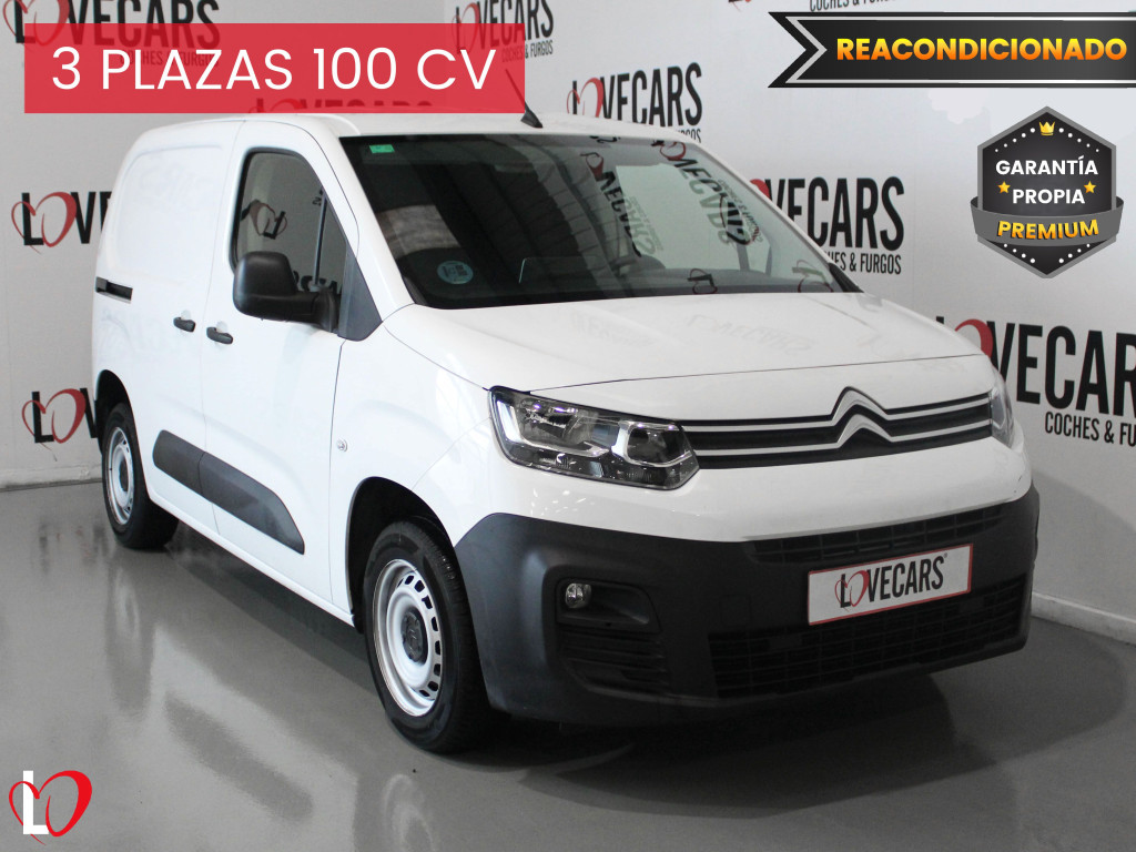 CITROEN BERLINGO BlueHDI VAN 3 PLAZAS TALLA M 100 CLUB de segunda mano