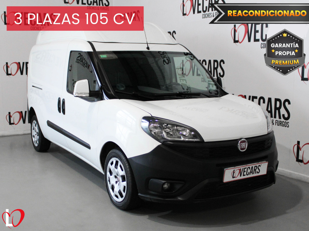 FIAT DOBLO 1.6 MTJ FURGÓN CERRADO XL 3 PLAZAS 6 VEL 105 de segunda mano