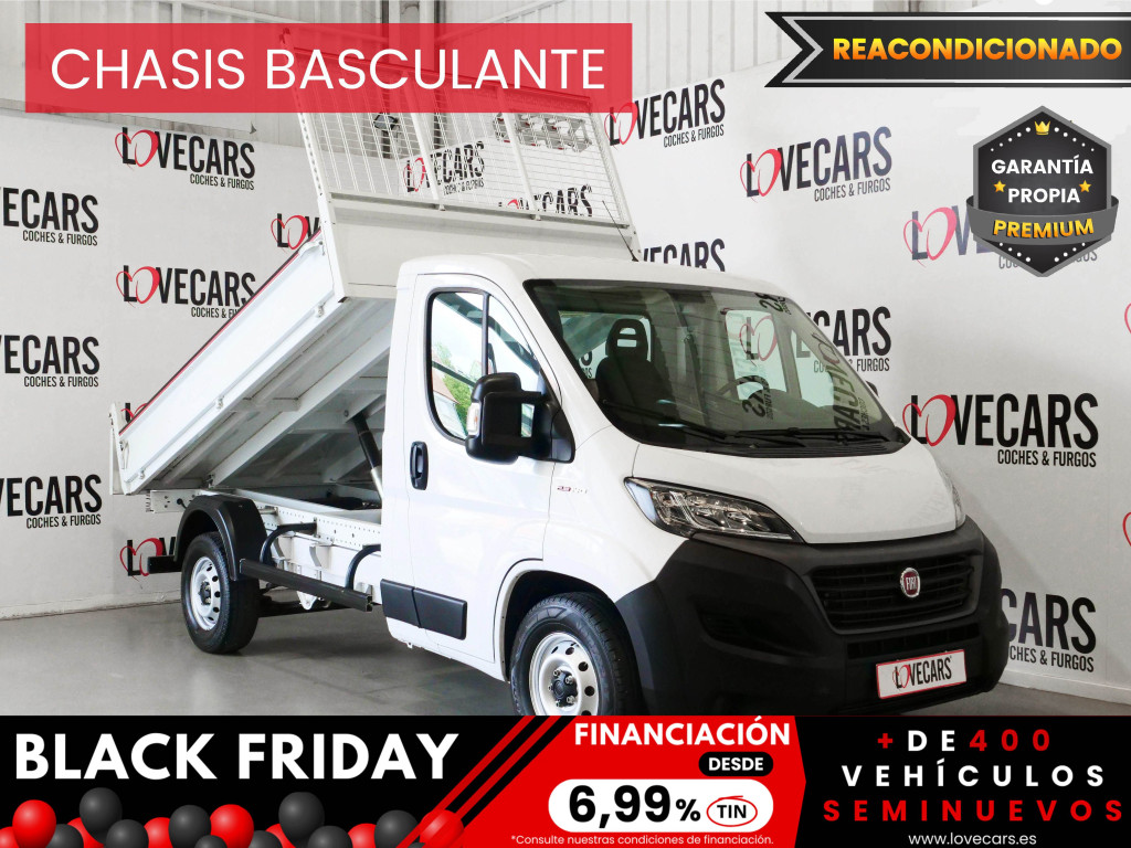 FIAT DUCATO CHASIS BASCULANTE 2.3 MTJ MAXI 140 de segunda mano