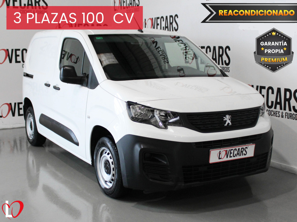 PEUGEOT PARTNER BlueHDi 100 S&S 5 Vel. MAN 3 PLAZAS PRO STANDARD de segunda mano