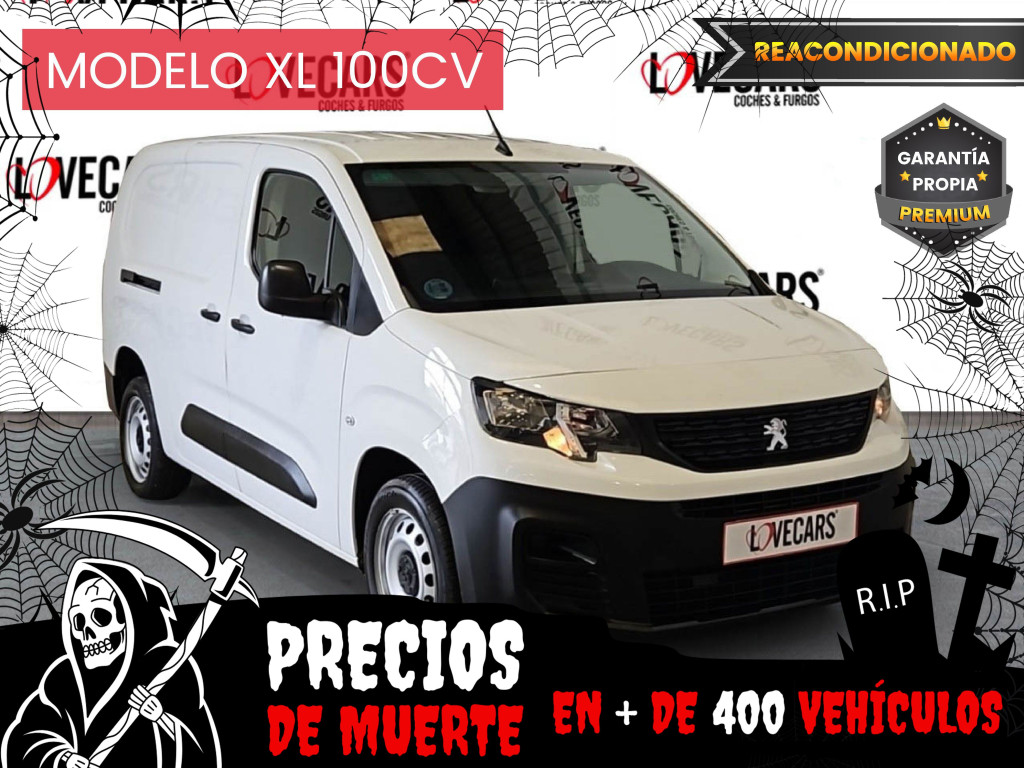 PEUGEOT PARTNER BlueHDI S&S FURGÓN CERRADO LONG 100 de segunda mano