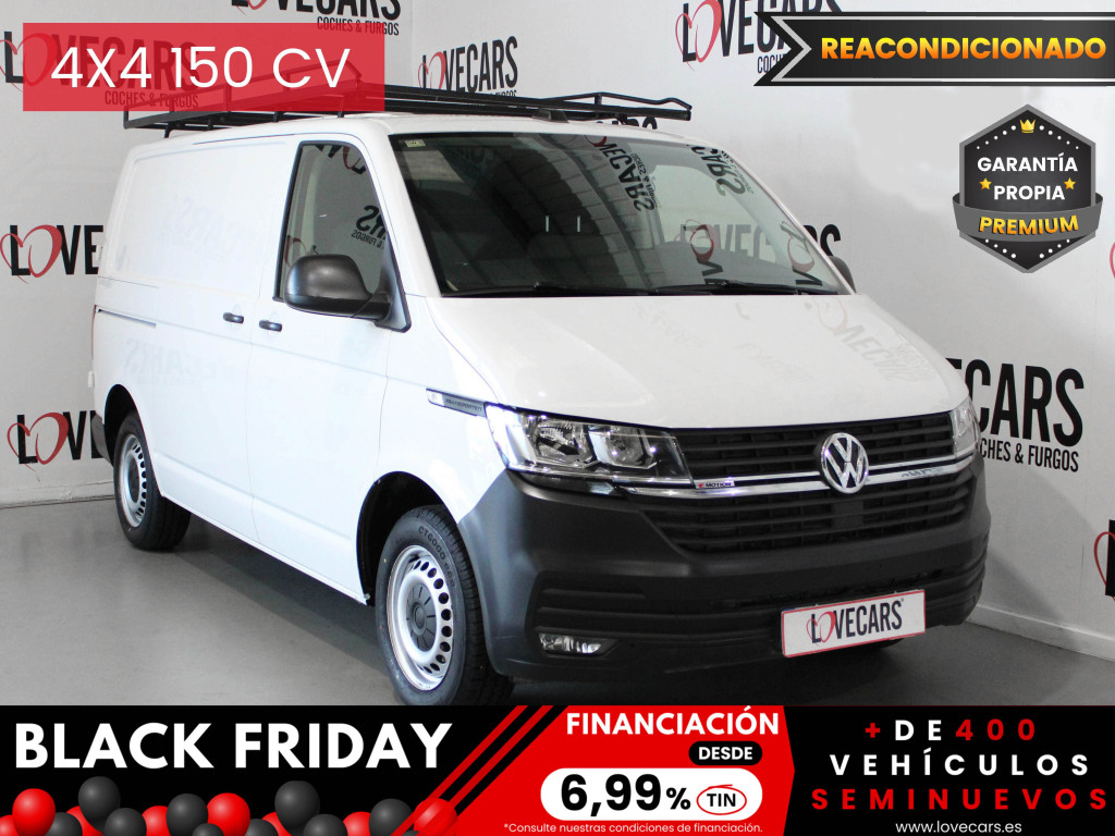 VOLKSWAGEN TRANSPORTER 2.0 TDI 4 MOTION FURGÓN CERRADO 6 VEL 150 de segunda mano