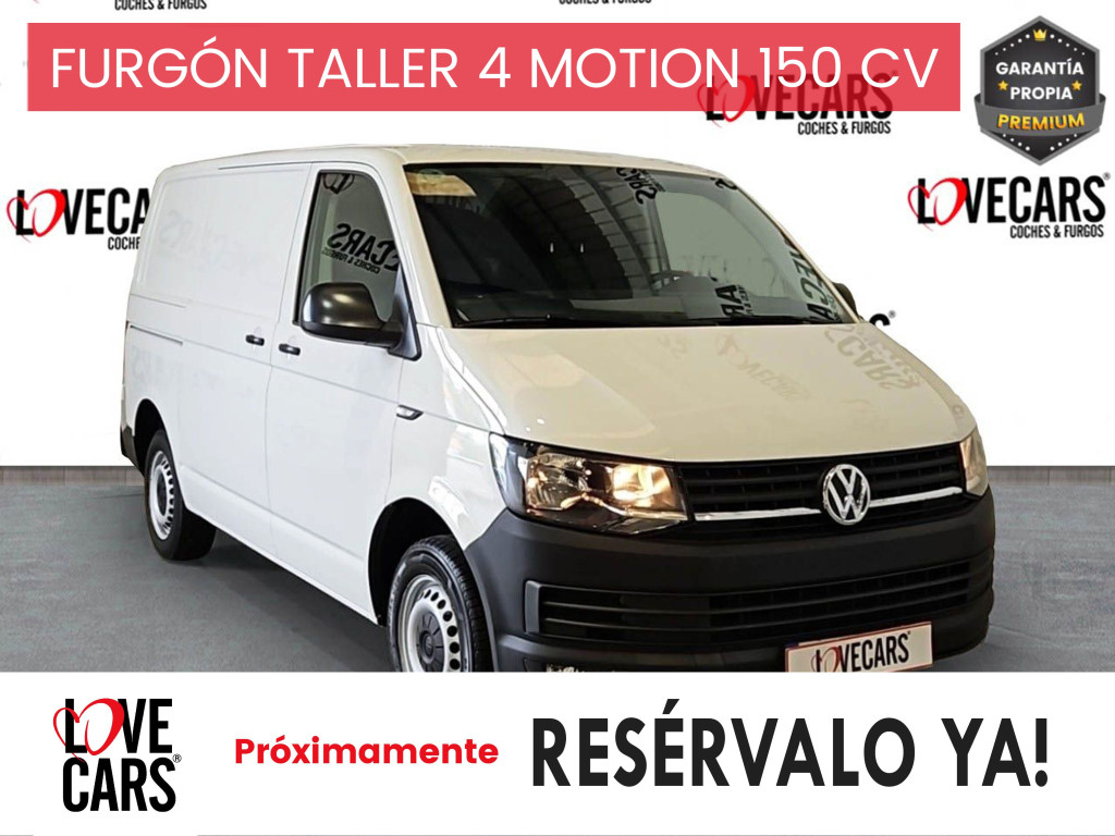 VOLKSWAGEN TRANSPORTER 2.0 TDI FURGÓN CORTO 4 MOTION 6 VEL 150 de segunda mano