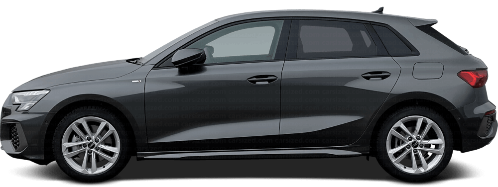 audi a3 gris lateral